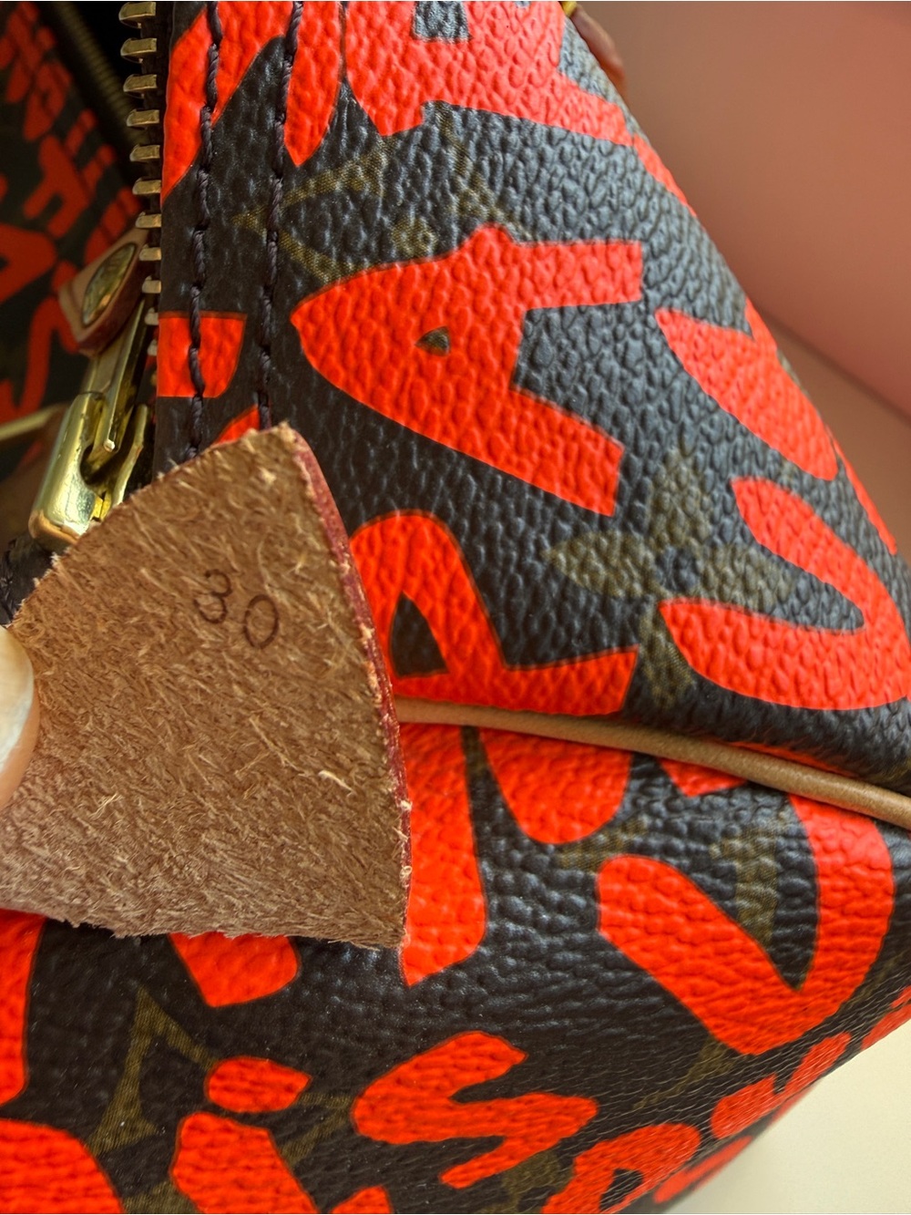 LOUIS VUITTON x Stephen Sprouse Monogram Graffiti Speedy 30 - Orange Handbag Bag - Picture 2 of 16